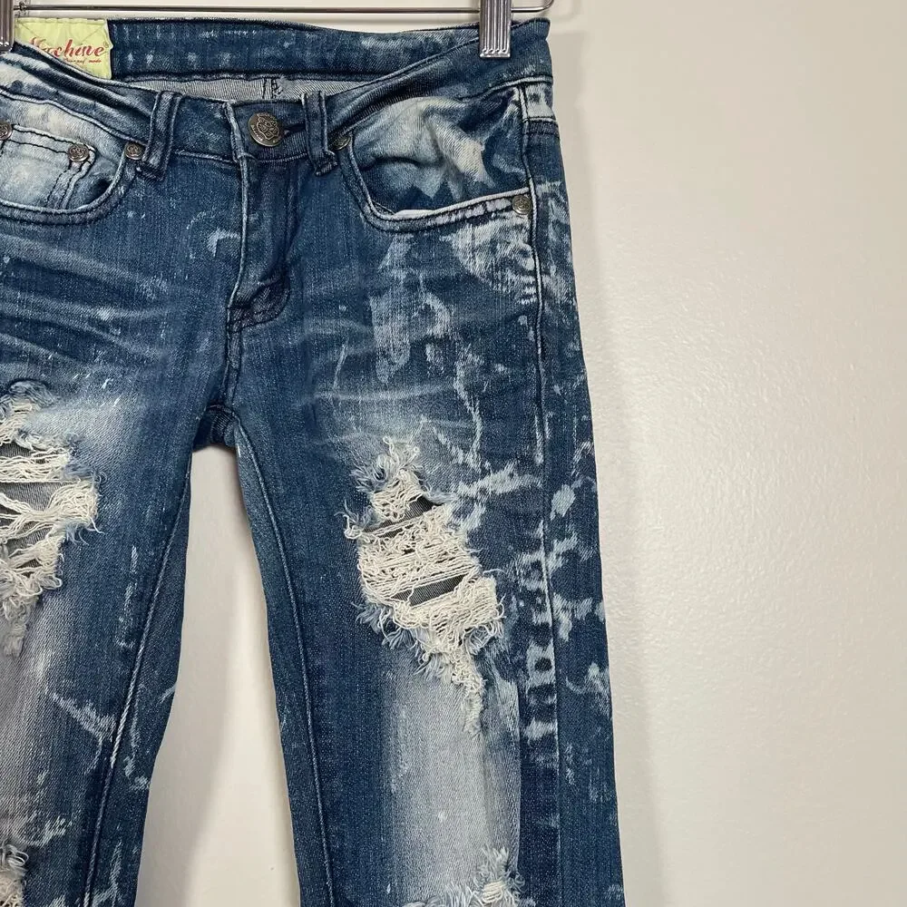 Machine • Distressed Ripped Bleached Jeans - Picture 2 of 6